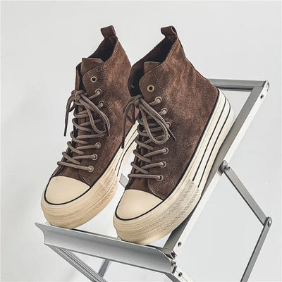 Aurelia Wildleder Platform High Tops – Tidløs Elegance og Komfort