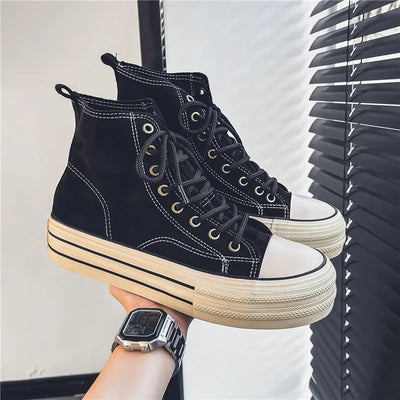 Aurelia Wildleder Platform High Tops – Tidløs Elegance og Komfort