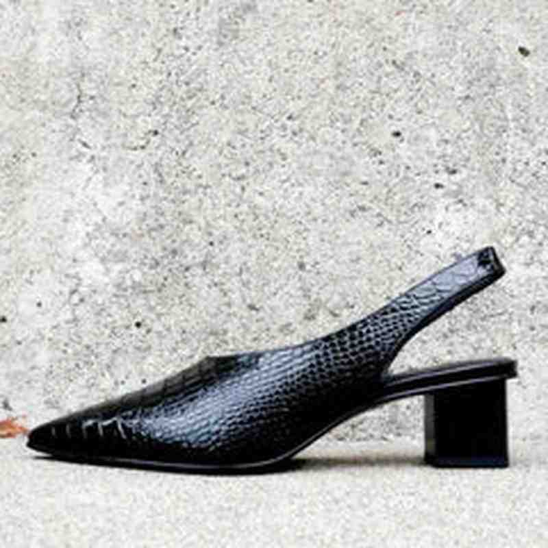 Lara Orthopædiske Croco Pumps – Elegance og Komfort i Perfekt Balance