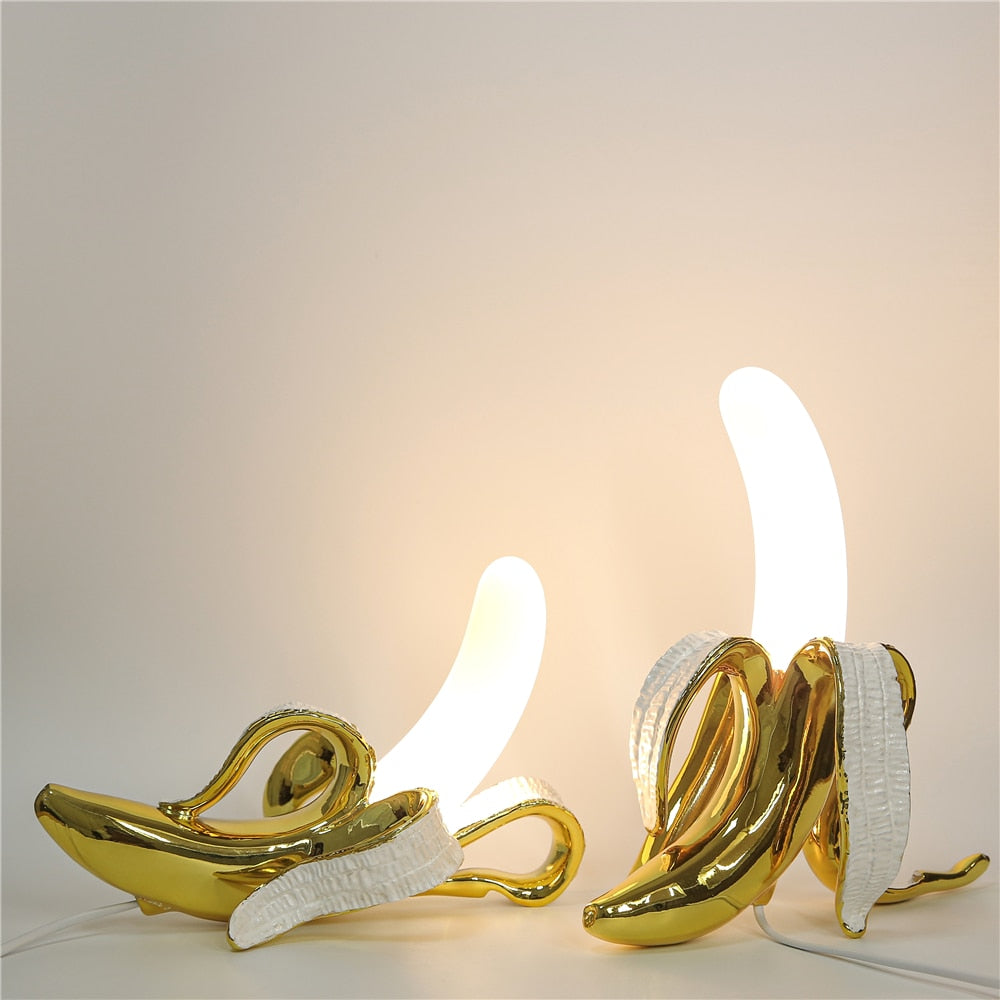 Bananlamper Art Deco-bordlamper