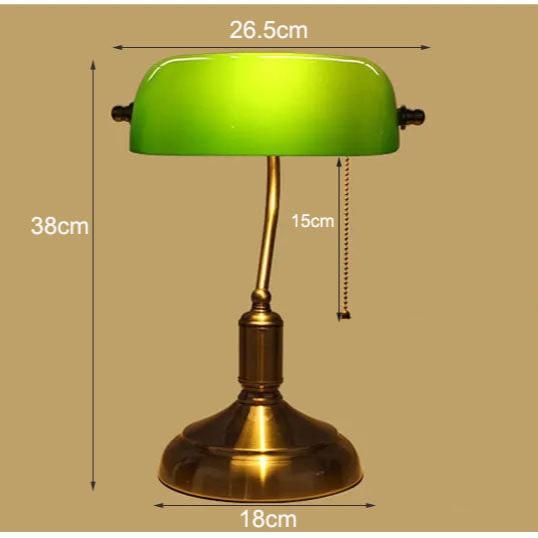 Bordlampe i glas i europæisk stil