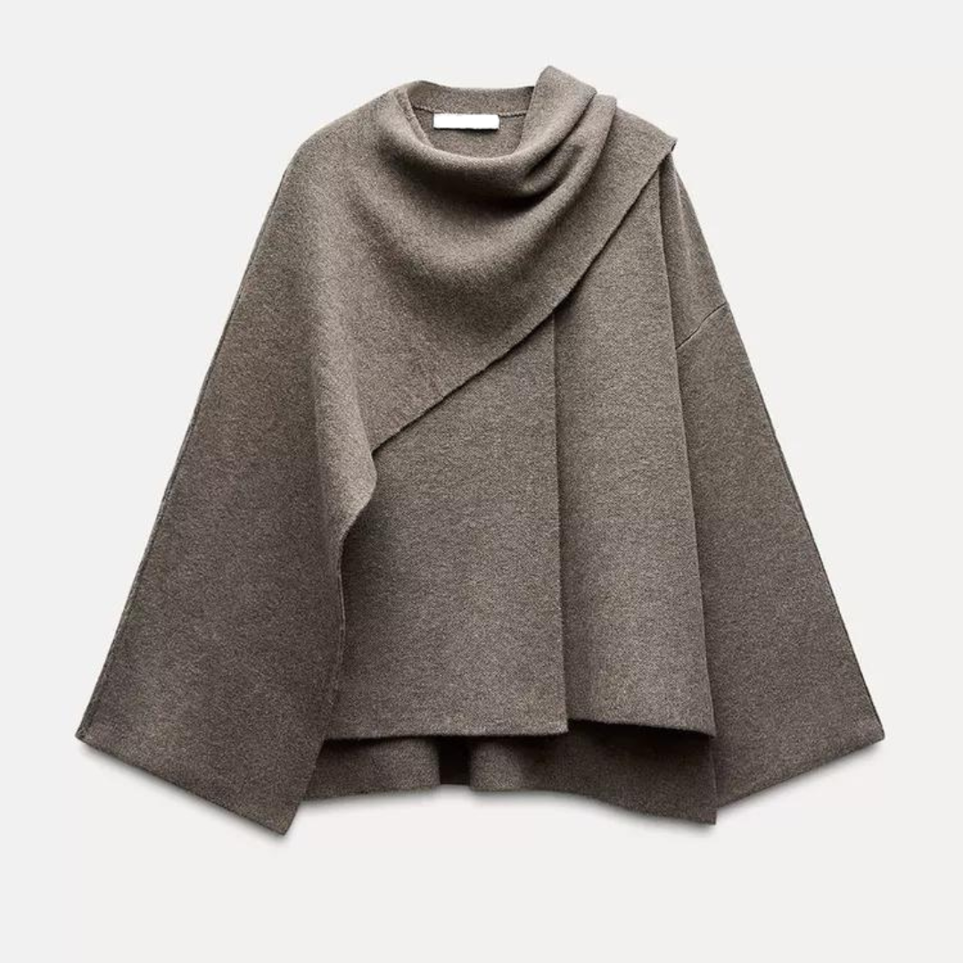 Eloria Scarf Coat – Den Trendy Cape-Frakke, der Definerer Vinteren 2024