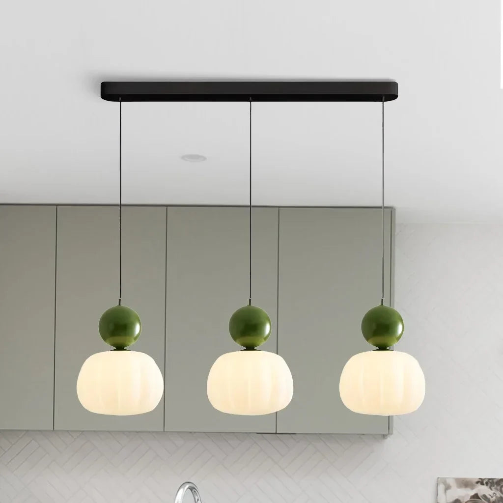 Bauhaus Art Deco Pendellampe – Tidløst Design i Cremefarvet Elegance