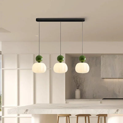 Bauhaus Art Deco Pendellampe – Tidløst Design i Cremefarvet Elegance