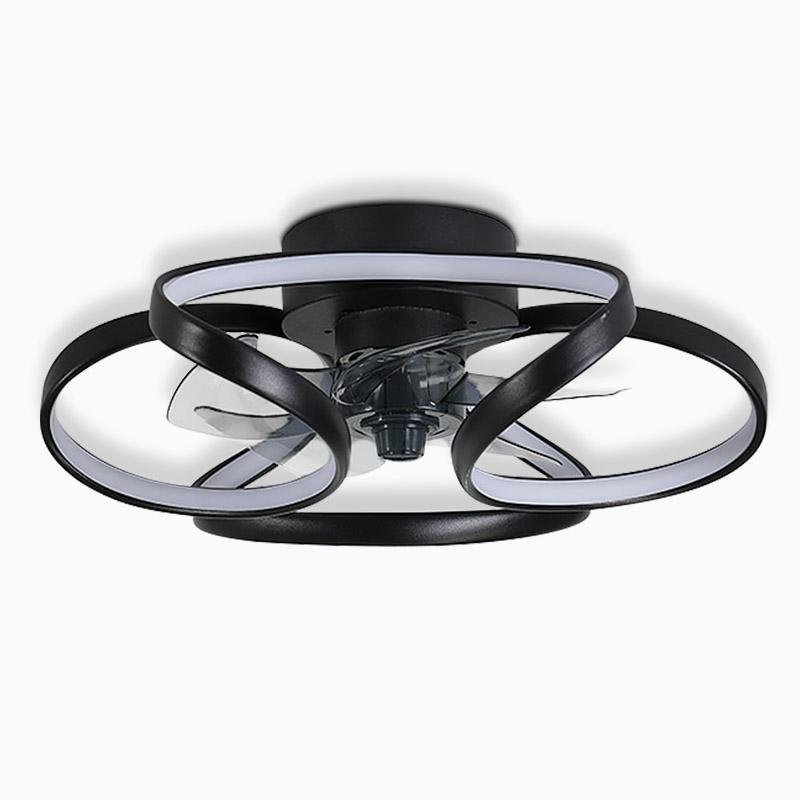 Flower LED Modern Flush Mount loftsventilatorlamper med fjernbetjening