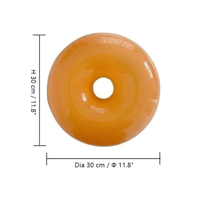 Bauhaus Donut væglampe og bordlampe