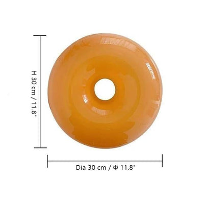 Bauhaus Donut væglampe og bordlampe