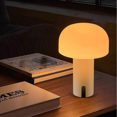 Champignon-bordlampe i europæisk design