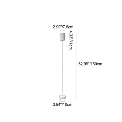 Enkelhed halvcirkelformet LED-pendel