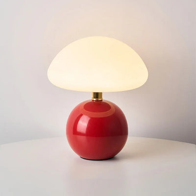 Fransk cremefarvet champignonlampe