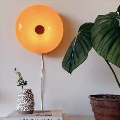 Bauhaus Donut væglampe og bordlampe